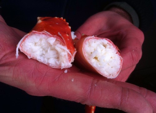 Сколько мяса в крабе
